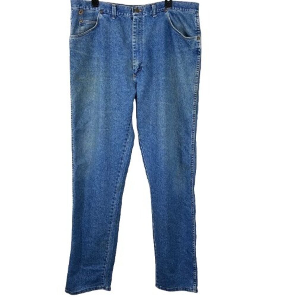 VTG 90s Wrangler Rugged Wear Made in USA Straight Leg Jeans Sz 40x36 Americana